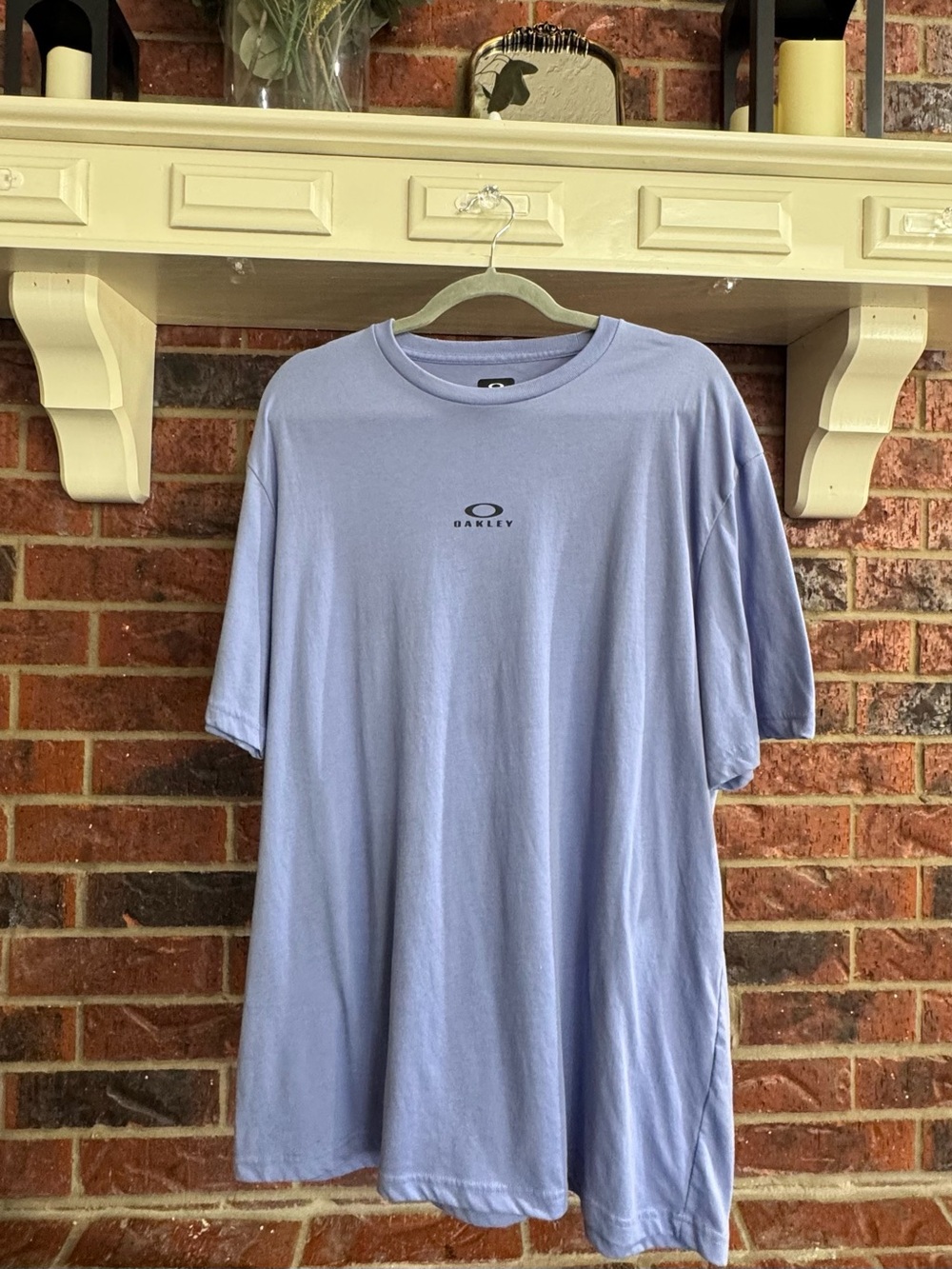 Oakley Men's Light Blue Logo T-Shirt Sz 2X